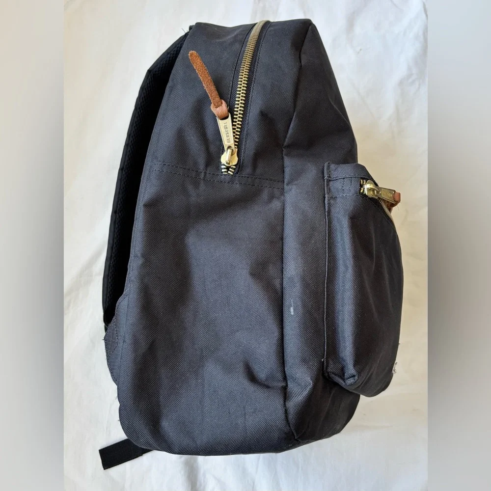 Herschel Supply Company Black Settlement Canvas Laptop Padded Backpack